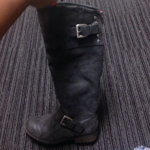 Madden Girl Black Pari Boots