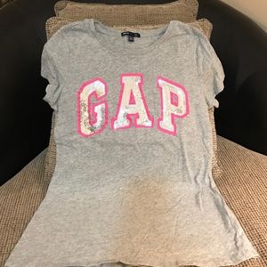 Gap girls Size CXL(14-16) grey t-shirt