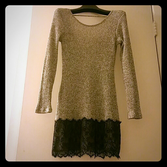 Akira long sleeve knit dress