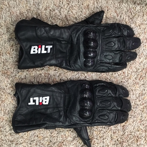 Bilt Racing Leather Riding Jacket and gloves. - Picture 4 of 4