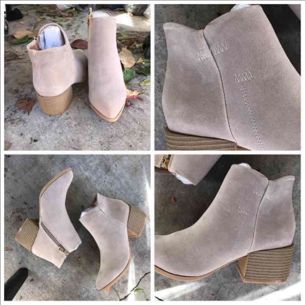 Restock 😍Light beige Faux Suede ankle bootie - Picture 4 of 6