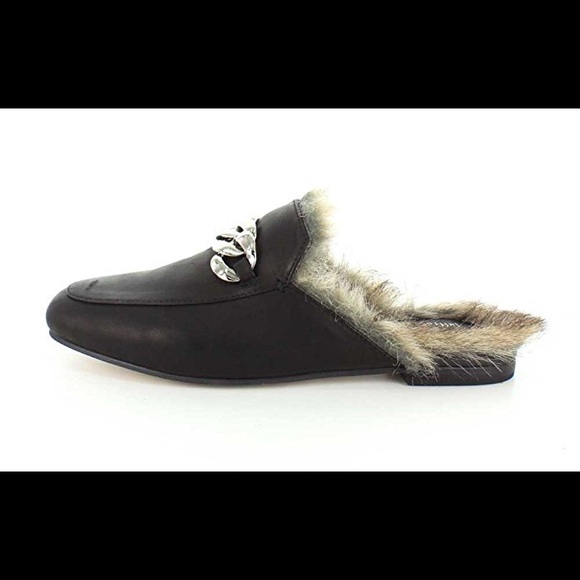 NEW Jeffrey Campbell Apfel in leather w/ faux fur