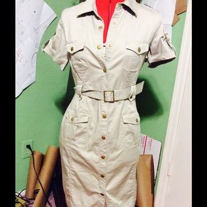 Calvin Klein safari dress