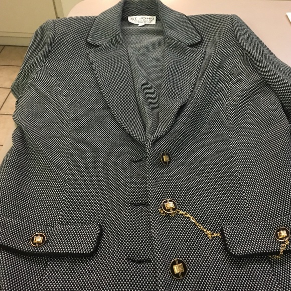 St John Black, White, & Green Jacket