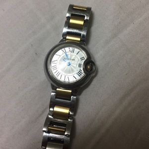 Gold and silver watch