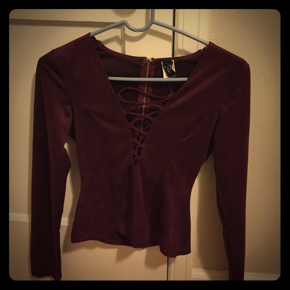 Sexy lace up velvet!