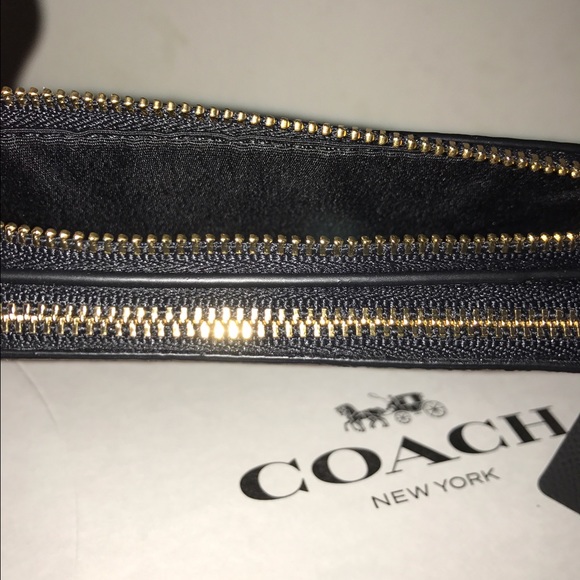 NWT 🎁 Coach double zip zipper wristlet wallet - Picture 3 of 4
