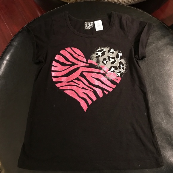 Girls Size M(10-12) black t-shirt