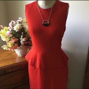 Vince Camuto Red Peplum Dress