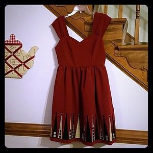 Modcloth Vintage Red Dress