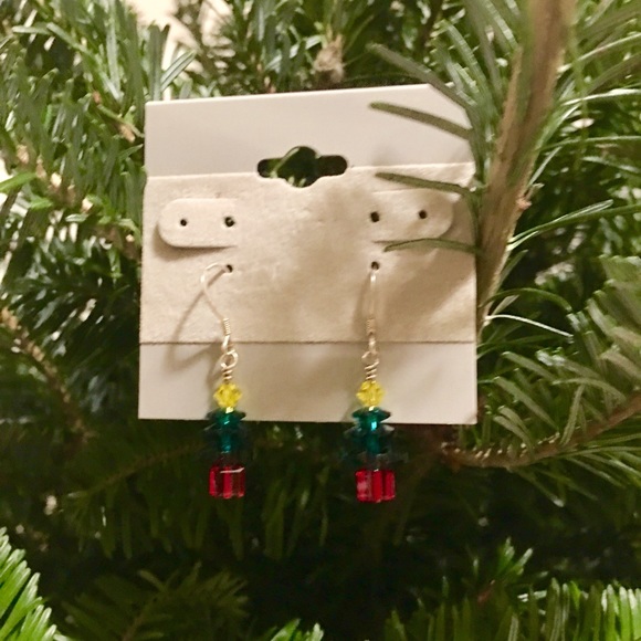 SWAROVSKI Crystal Christmas Tree Earrings - Picture 3 of 5
