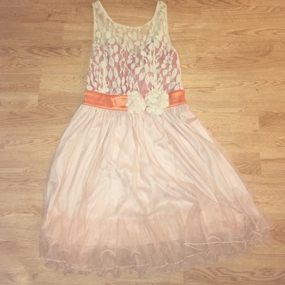 Modcloth Tan/Orange dress