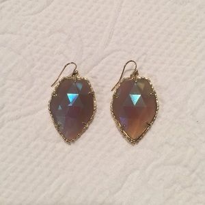 Kendra Scott opaque & gold earrings