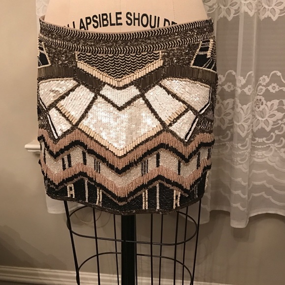 All Saints beaded skirt Authentic