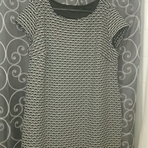 Short sleeve shift dress