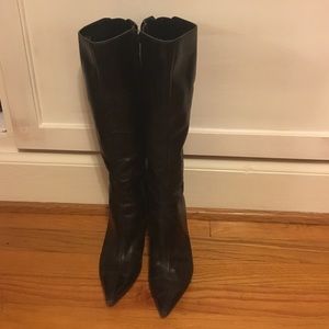 Knee high black boots