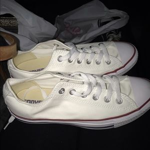 Brand new white converse