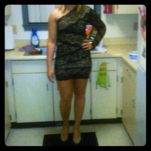 Bebe off the shoulder dress