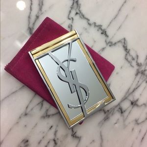 YSL Gold & Silver Compact / Hand / Purse Mirror