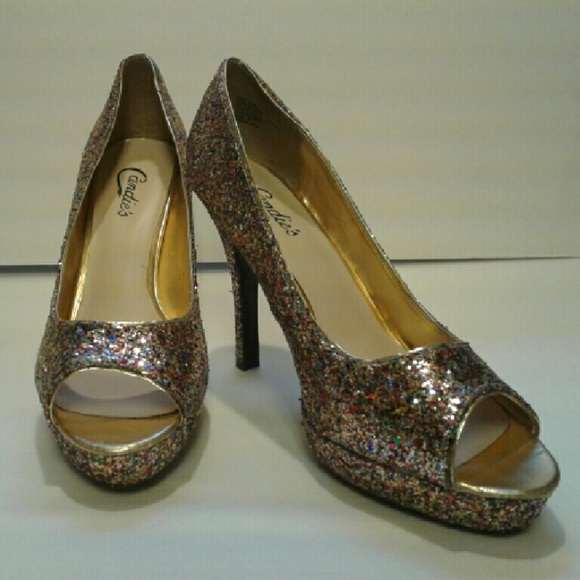 NWOT Glitter Heels