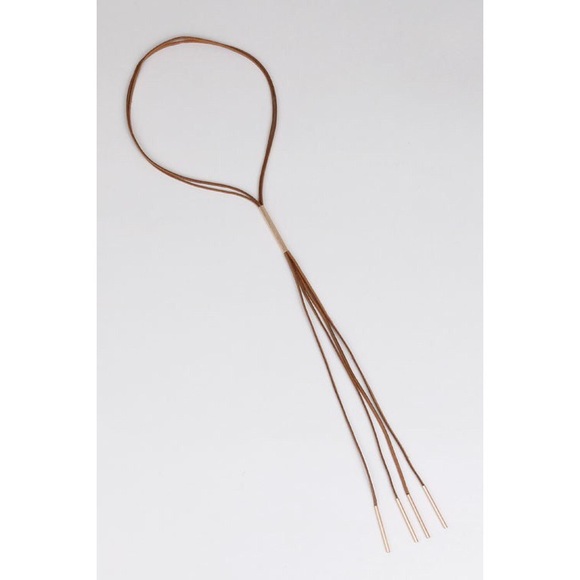 Suede Double Layer Necklace - Picture 3 of 4