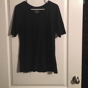 XL black 3/4 sleeve tee