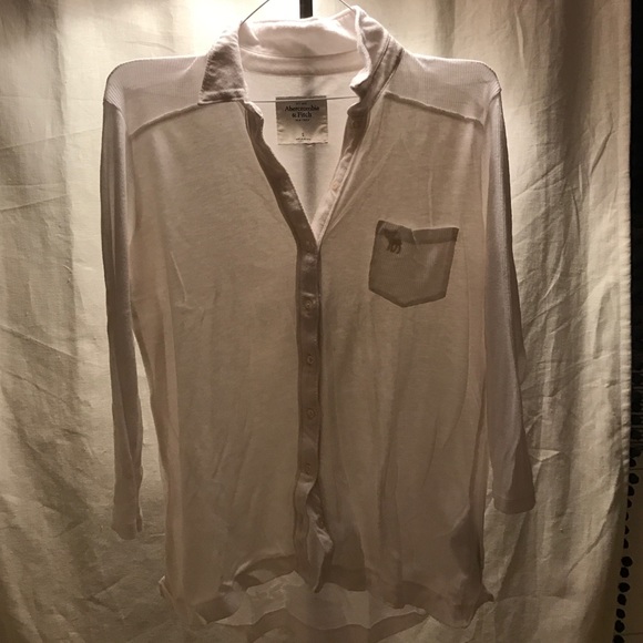 Button up knit shirt