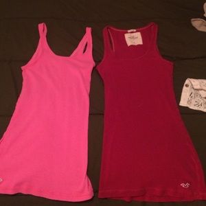 Two Hollister tank tops