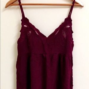 Urban outfitters cutout lace slip size small