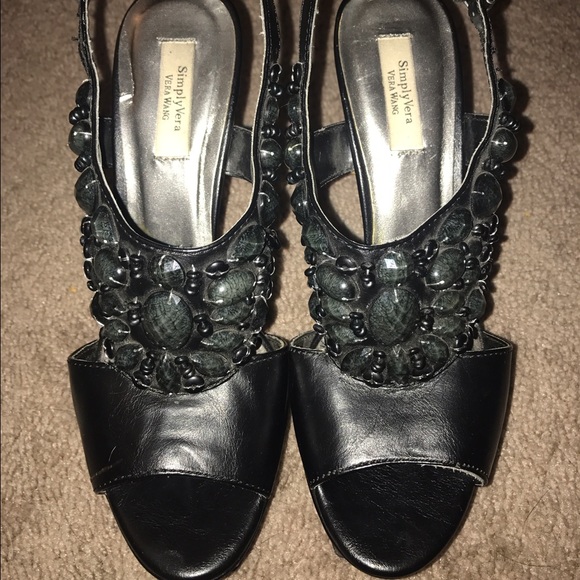 Black beaded high heels!