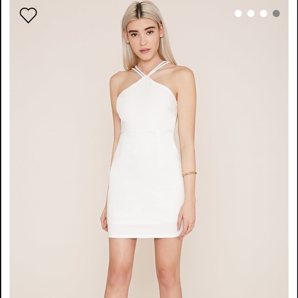 FOREVER21 SOLDOUT DRESS WHITE - Picture 1 of 3