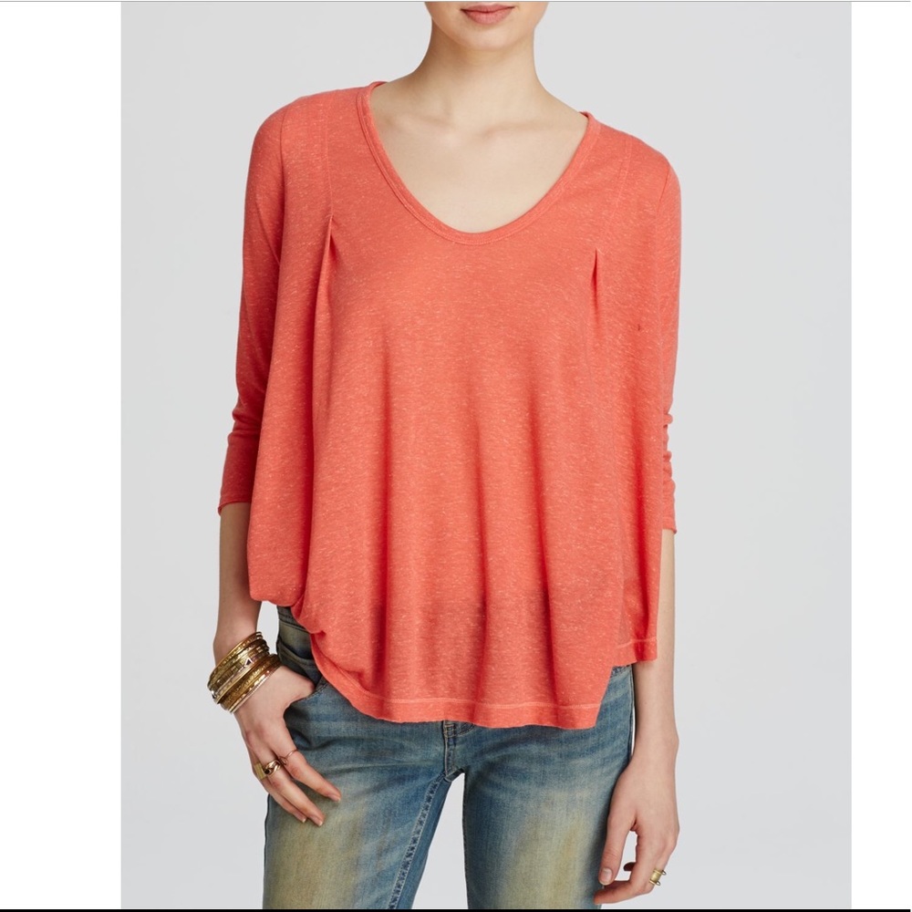 Free People Flax Jersey Tambourine Tee (SOLD)