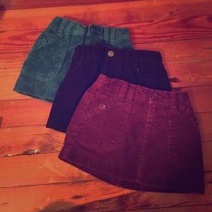 Old navy corduroy skirts 18-24m