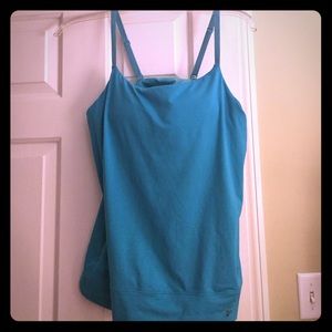 A teal under armor workout tank!