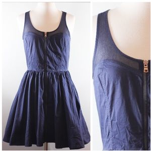 AX ARMANI EXCHANGE NAVY ZIP DOWN