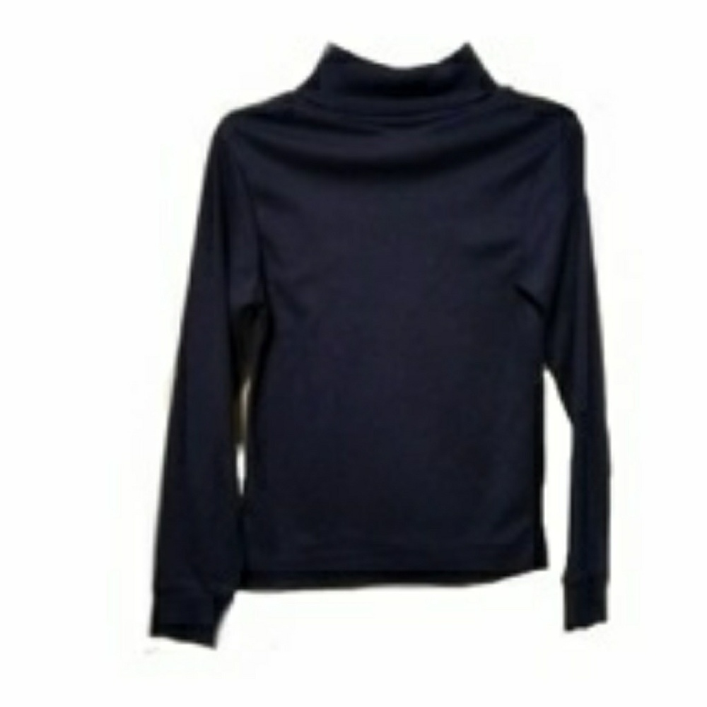 D) JCPenney Superwear Boys Turtleneck Size 6X Navy Blue Long Sleeve Top