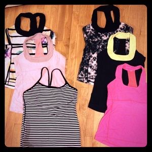 Huge lot of 6 lululemon tops - all offers welcome!