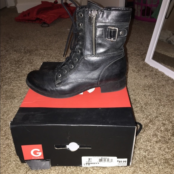 Tall black Guess boots