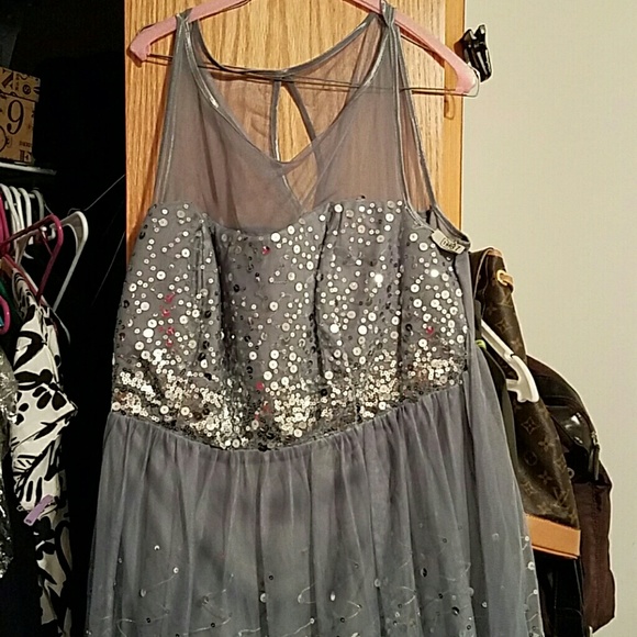 Silver Sequin Ruby Rox Formal Dress