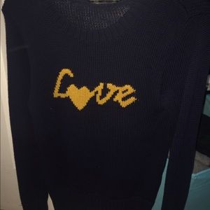 Zara pull over love sweater