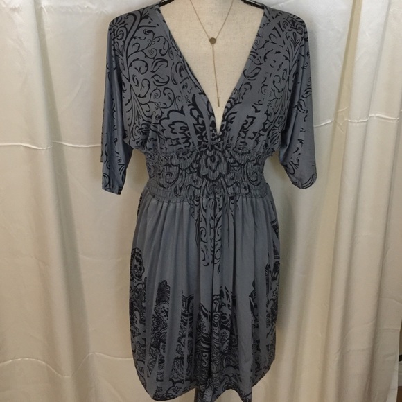 Dark blue and blue grey dress - Picture 1 of 1