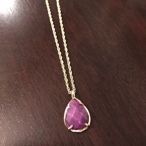 Purple and gold Kendra Scott necklace