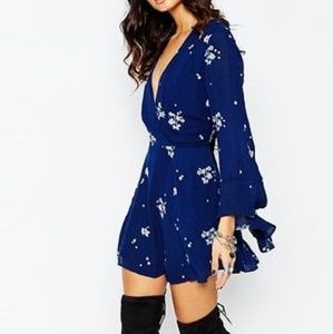 Free People Jasmine Ember Dress in Marine