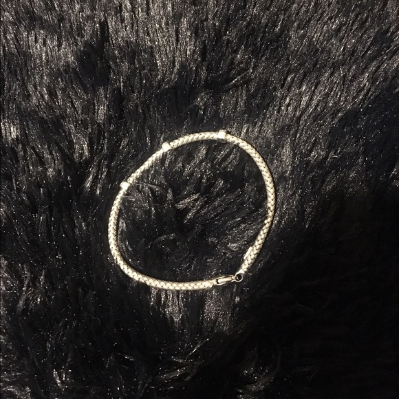14K Italian White Gold Bracelet