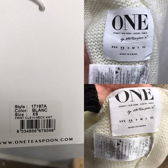 One Teaspoon First Class Open Back Sweater - Picture 4 of 4