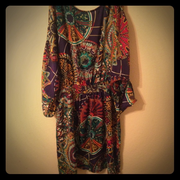 Flowered print dress