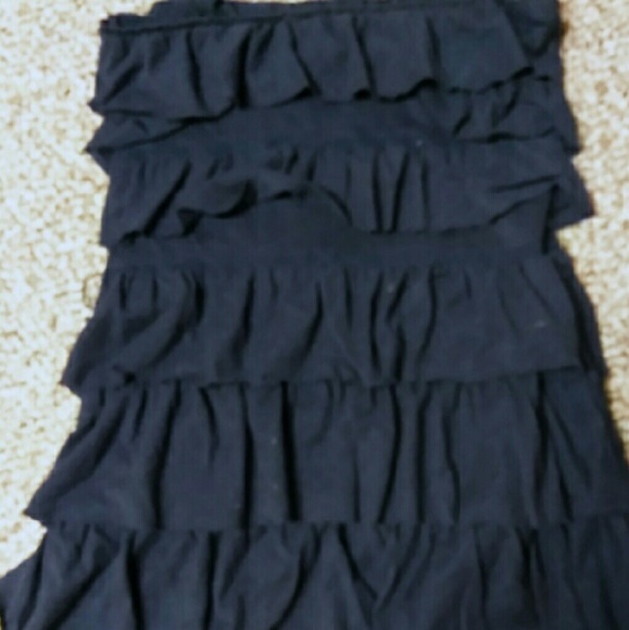 Hollister navy blue ruffle dress - Picture 1 of 2