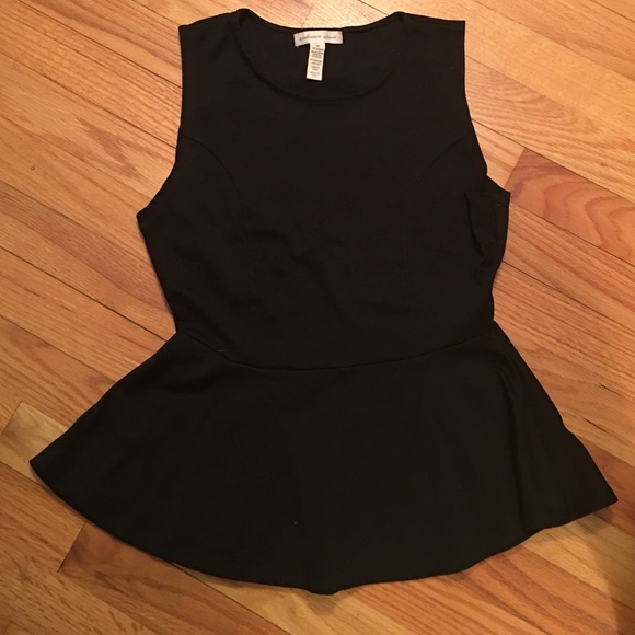 black peplum shirt