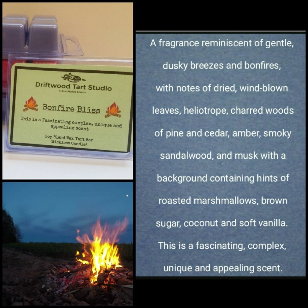 Bonfire bliss soy blend wax tart/melt