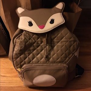 NWT betsey johnson fox backpack